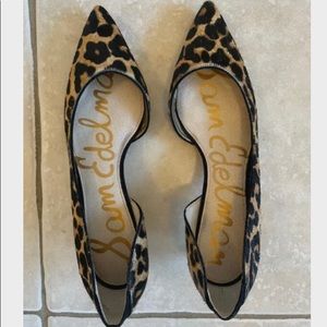 Cute Sam Edelman leopard print kitten heels. Super comfortable and stylish.